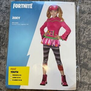 Zoey Kids Costume - Vibrant Pink and Black